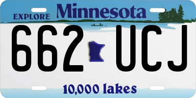MN license plate 662UCJ