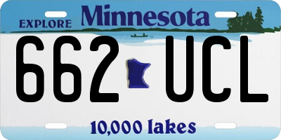 MN license plate 662UCL