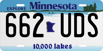 MN license plate 662UDS