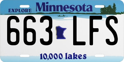 MN license plate 663LFS