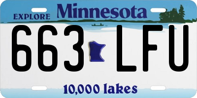 MN license plate 663LFU