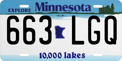 MN license plate 663LGQ