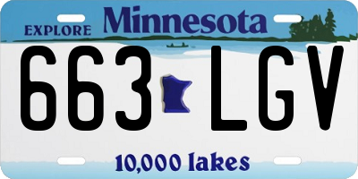 MN license plate 663LGV