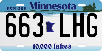 MN license plate 663LHG