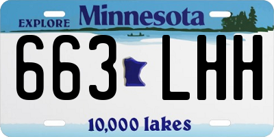 MN license plate 663LHH