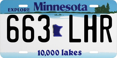 MN license plate 663LHR