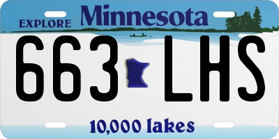 MN license plate 663LHS