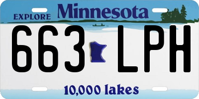 MN license plate 663LPH