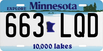 MN license plate 663LQD
