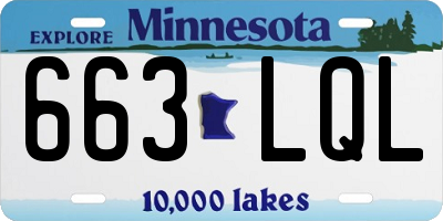MN license plate 663LQL