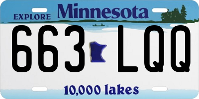 MN license plate 663LQQ
