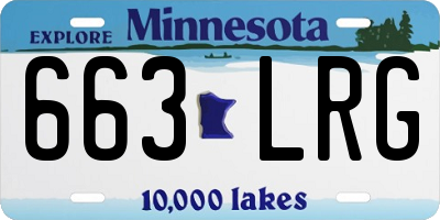 MN license plate 663LRG