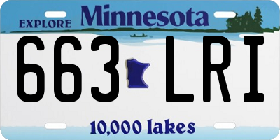 MN license plate 663LRI