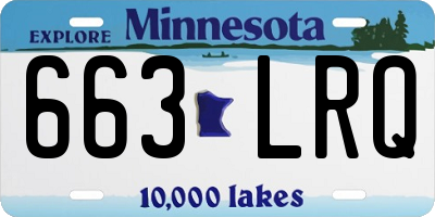 MN license plate 663LRQ