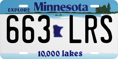 MN license plate 663LRS