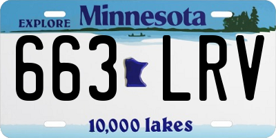 MN license plate 663LRV