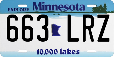 MN license plate 663LRZ