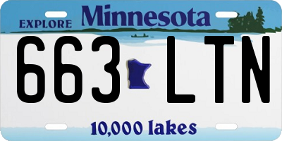 MN license plate 663LTN