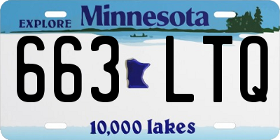 MN license plate 663LTQ