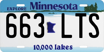 MN license plate 663LTS