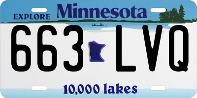 MN license plate 663LVQ