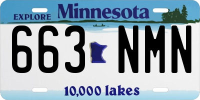 MN license plate 663NMN
