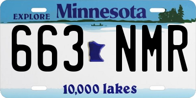 MN license plate 663NMR
