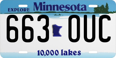 MN license plate 663OUC