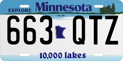 MN license plate 663QTZ