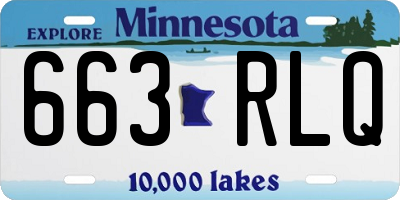 MN license plate 663RLQ
