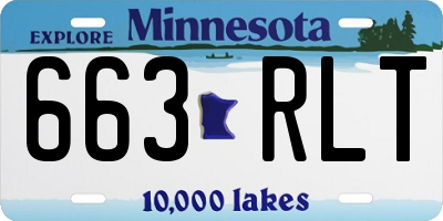 MN license plate 663RLT
