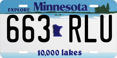 MN license plate 663RLU