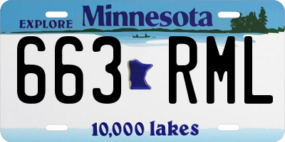 MN license plate 663RML