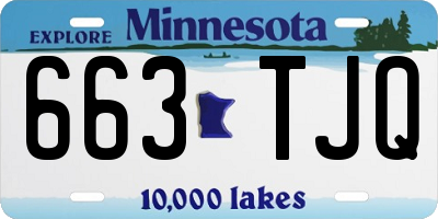 MN license plate 663TJQ