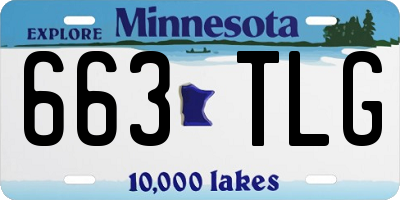 MN license plate 663TLG