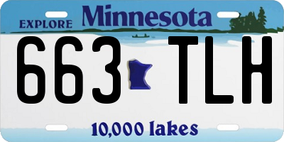MN license plate 663TLH