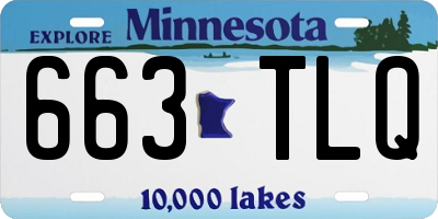 MN license plate 663TLQ