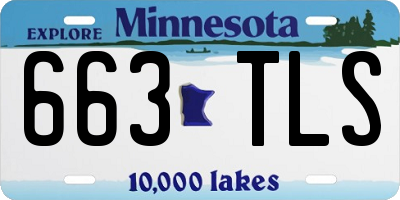 MN license plate 663TLS