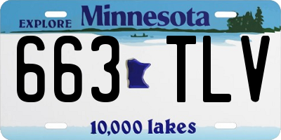 MN license plate 663TLV