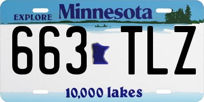 MN license plate 663TLZ
