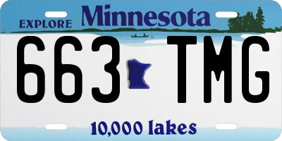 MN license plate 663TMG