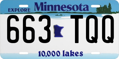 MN license plate 663TQQ