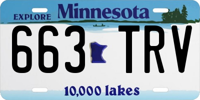 MN license plate 663TRV