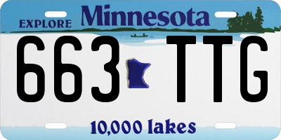 MN license plate 663TTG