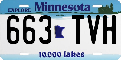 MN license plate 663TVH