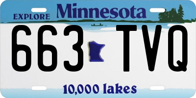 MN license plate 663TVQ