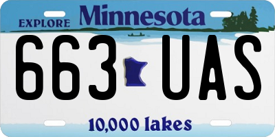 MN license plate 663UAS