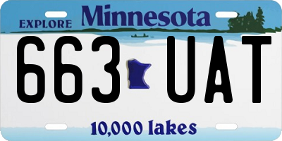 MN license plate 663UAT