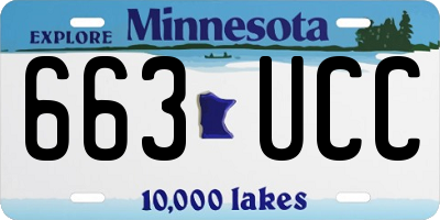 MN license plate 663UCC