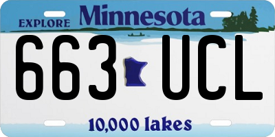 MN license plate 663UCL